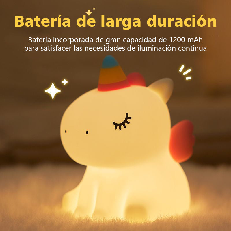 Unicornio Brillante - Luz Nocturna de Unicornio Arcoíris