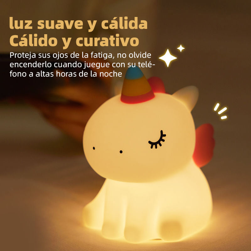Unicornio Brillante - Luz Nocturna de Unicornio Arcoíris