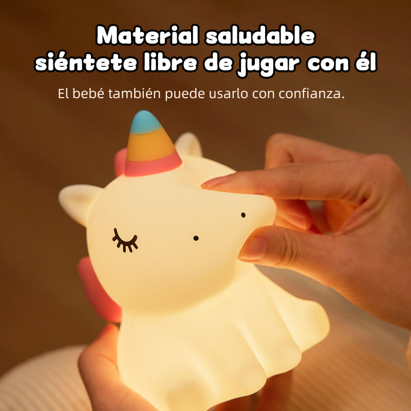 Unicornio Brillante - Luz Nocturna de Unicornio Arcoíris